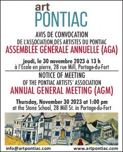 Notice of Annual General Meeting Thurs 30 Nov 1 pm
