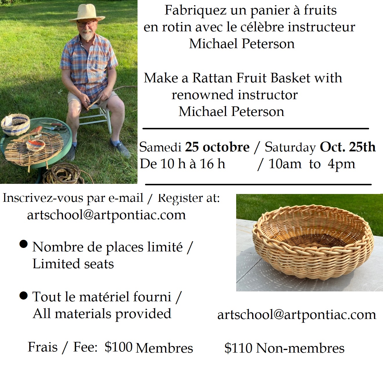 Créez un panier de fruits en rotin