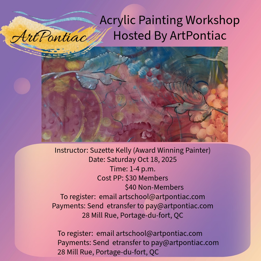 October Workshops/Ateliers d’octobre