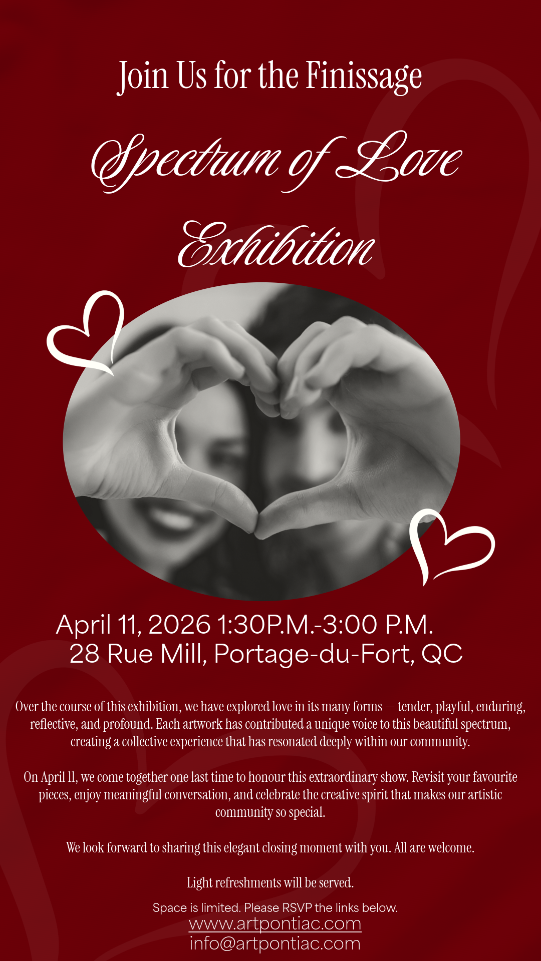 Join Us for the Finissage of The Spectrum of Love Exhibition