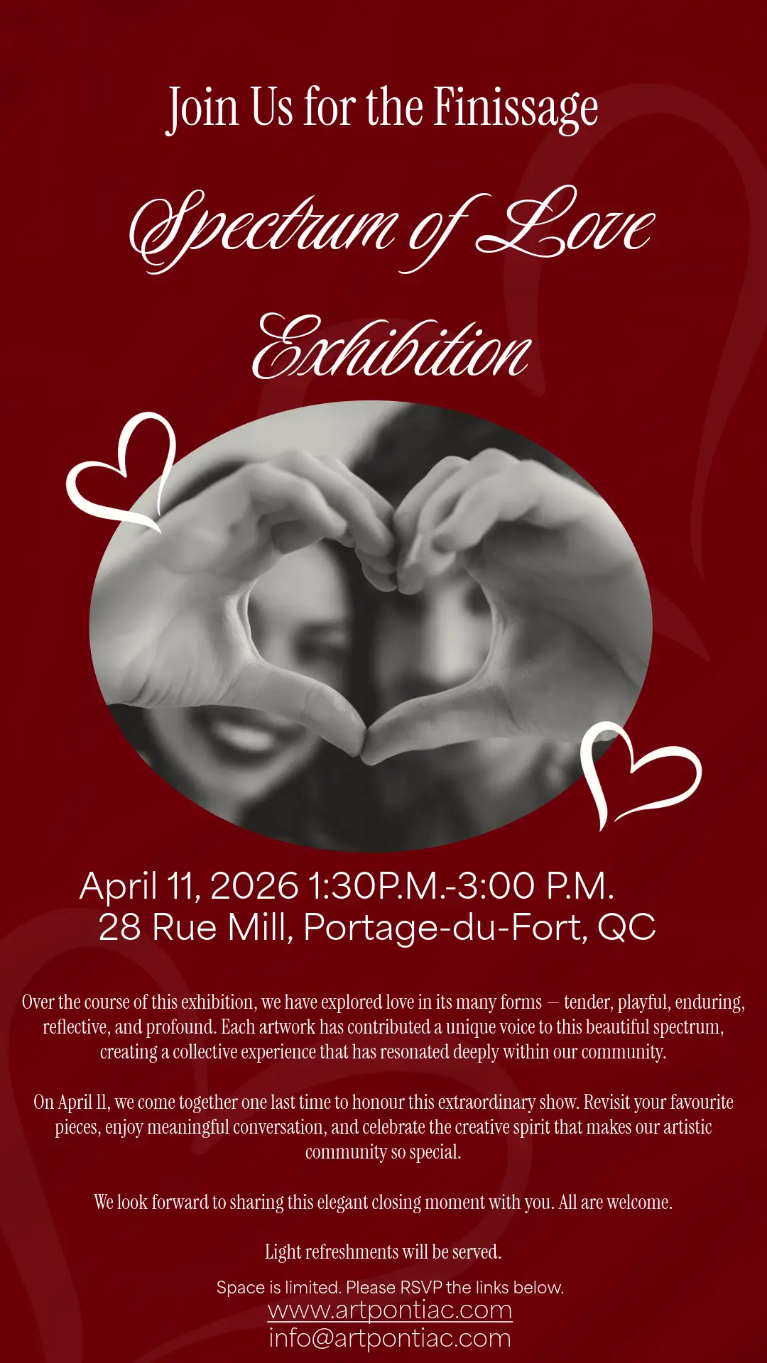 Join Us for the Finissage of The Spectrum of Love Exhibition